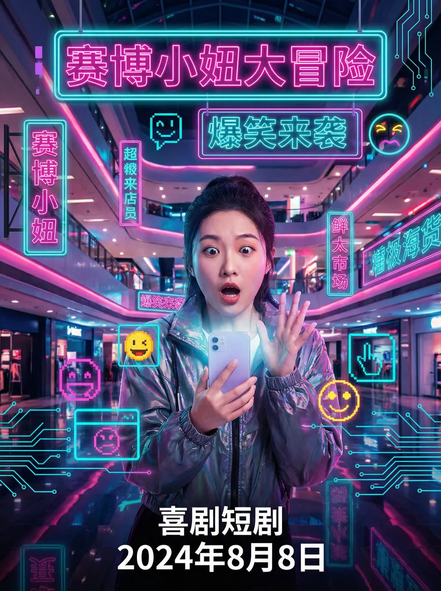 4399神马电影网影院在线观看 搞笑喜剧短剧 - 赛博小妞大冒险海报